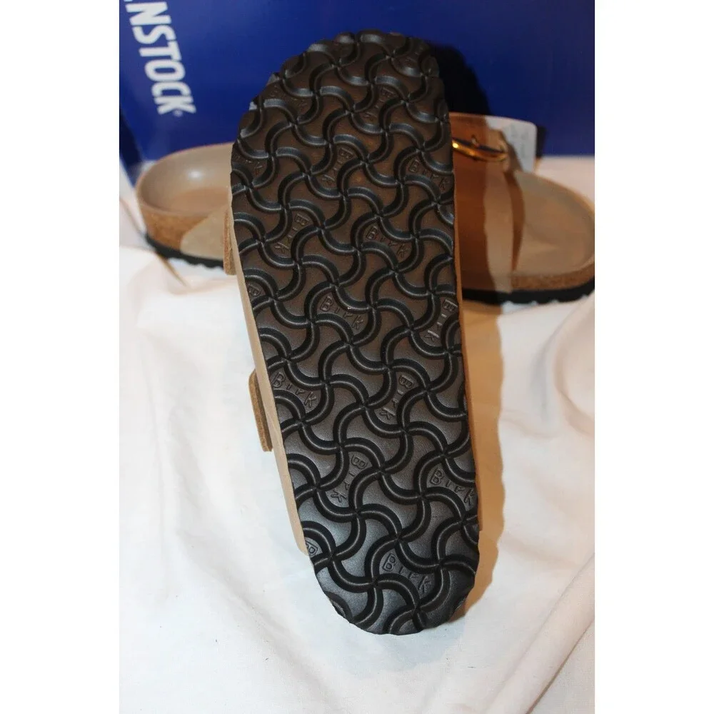 Birkenstock Arizona Big Buckle Leather Narrow Fit Sandals EU 39 Tobacco Brown